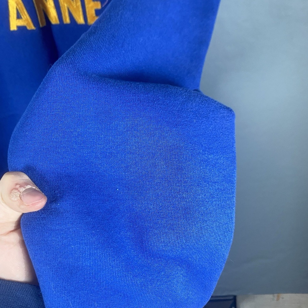 Vintage Russell Athletic Henry Clay Cheerleading Sweatshirt Blue Medium Anne - Picture 8 of 9